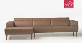 Sofa chaise longue pele | Sofas modernos | Sofas retro